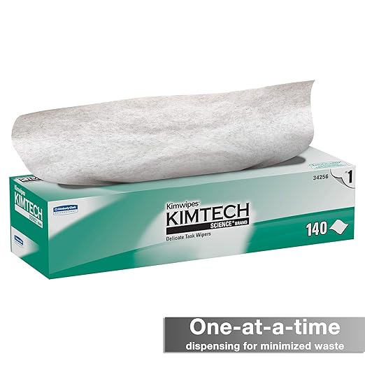 Delicate Task Wipe Kimtech Science Kimwipes Light Duty White NonSterile 1 Ply Tissue 14-7/10 X 16-3/5 Inch Disposable