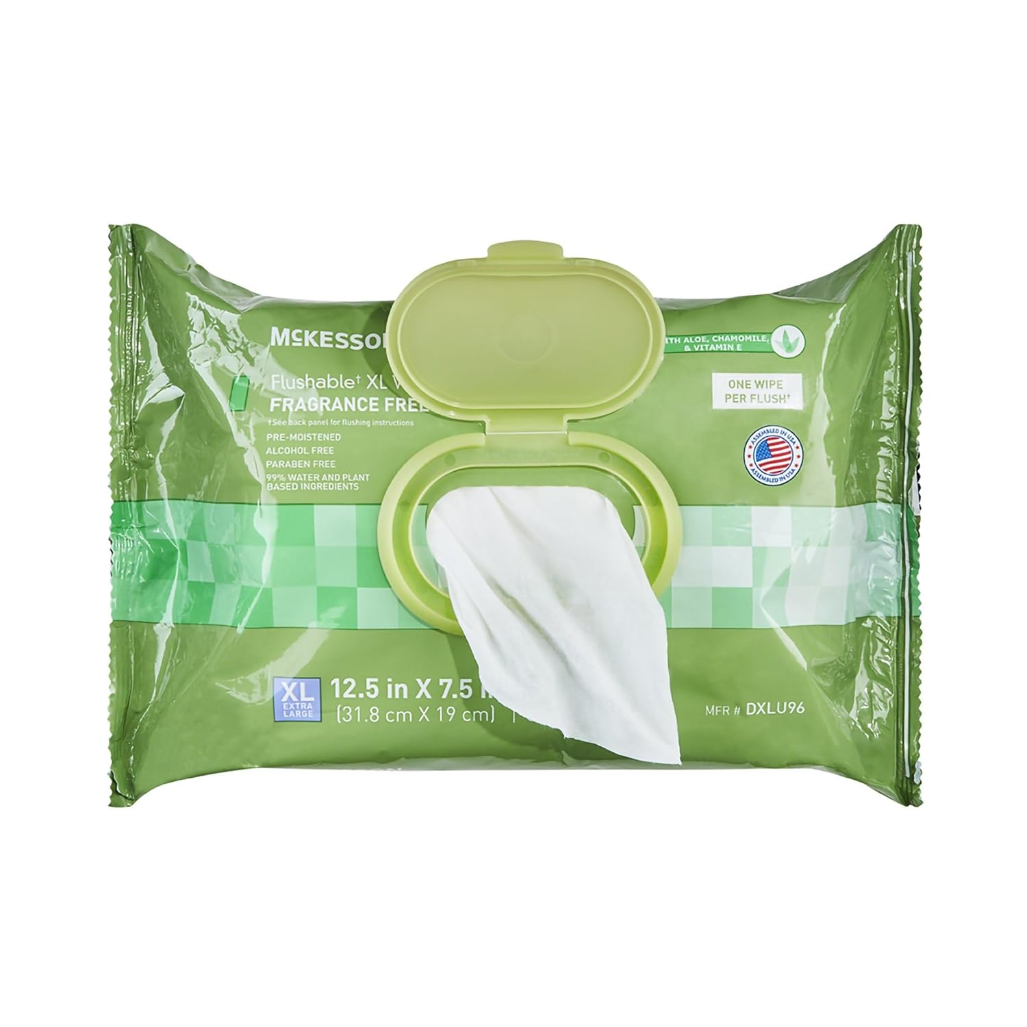 Flushable Personal Wipe McKesson Soft Pack Scented 96 Count