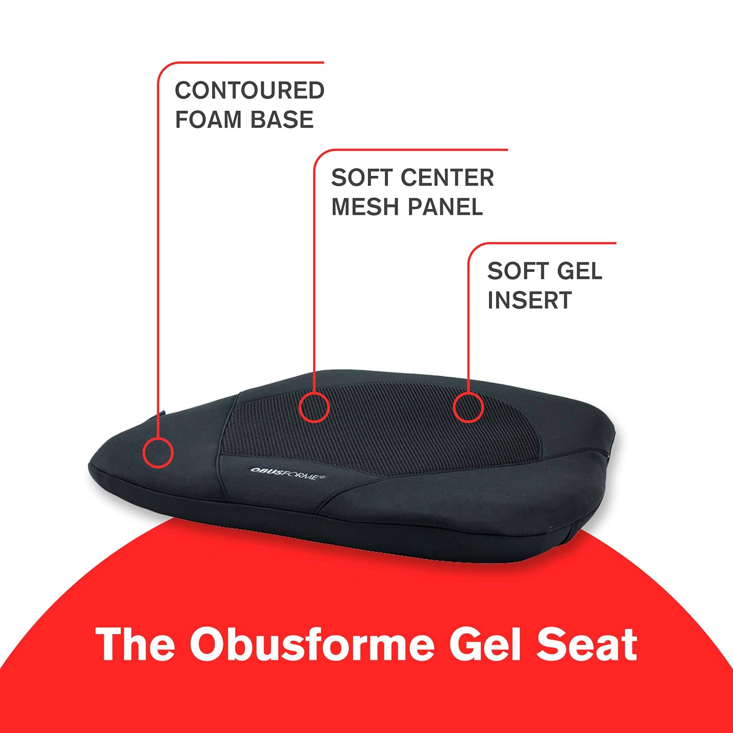 The Gel Seat By Obusforme Wheelchair / Chair Cushion