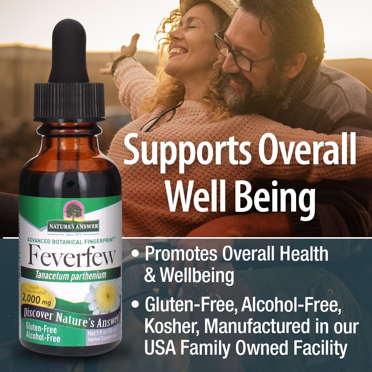 Nature's Answer - Feverfew Leaf Alcohol Free - 1 Fl Oz