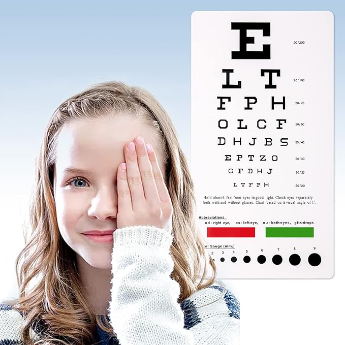 Eye Chart 6 Foot Distance Acuity Test