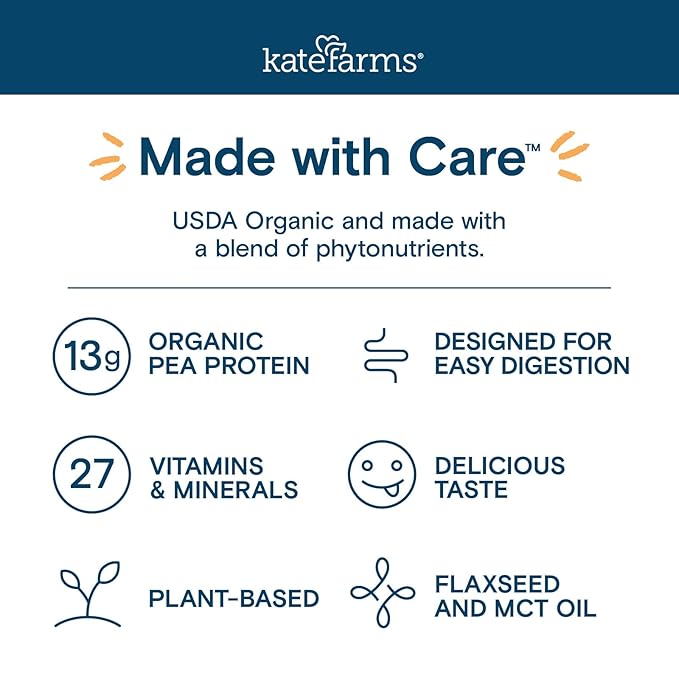 Pediatric Oral Supplement Kate Farms Pediatric Peptide 1.5 Vanilla Flavor 8.45 oz. Carton Liquid Organic Hydrolyzed Pea Protein,Packaging Type- Each