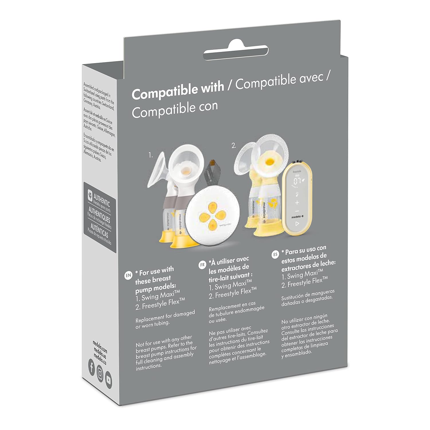 Tubo de repuesto Medela para extractores de leche Freestyle Flex y Swing Maxi