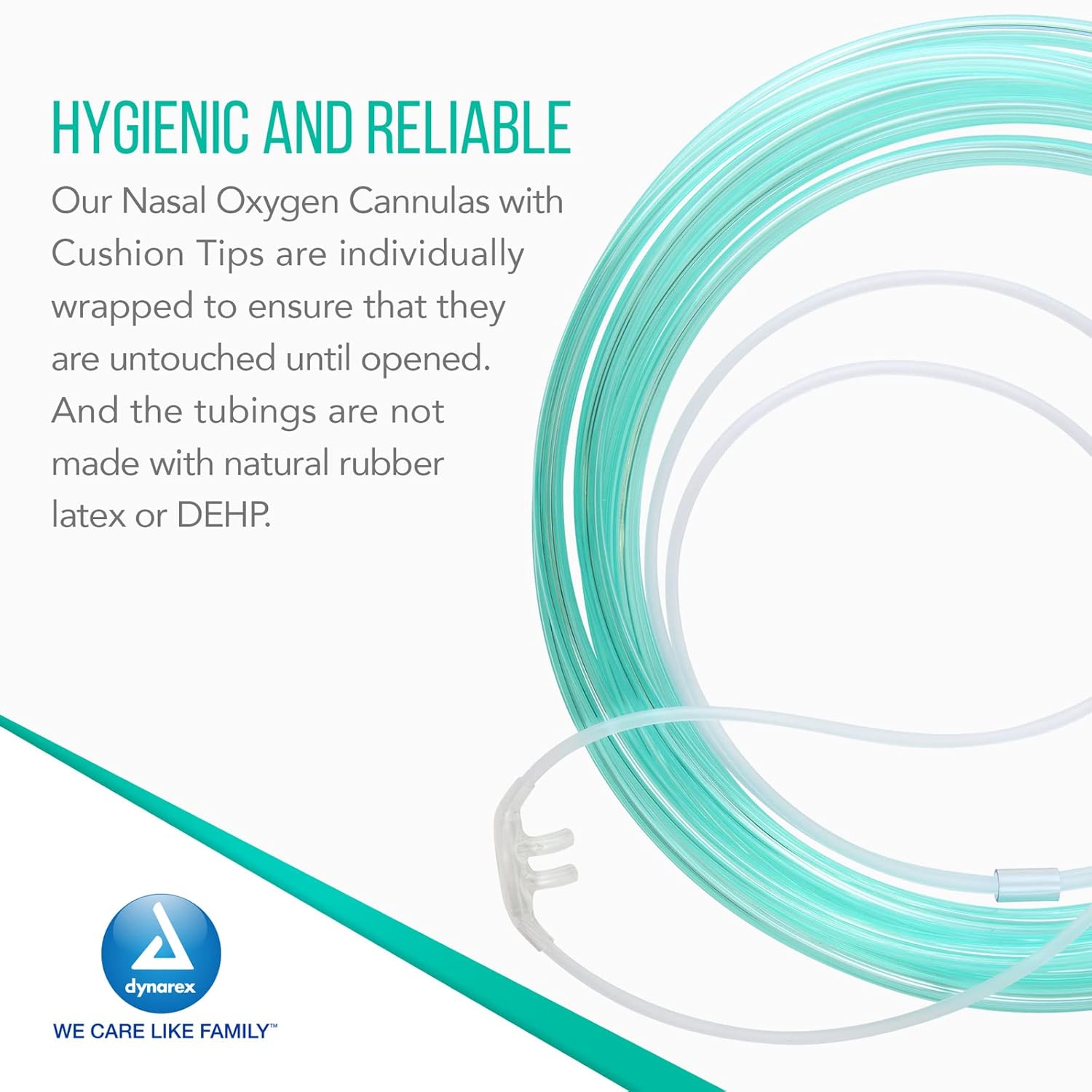 Dynarex Nasal Oxygen Cannulas - Cushion Tip