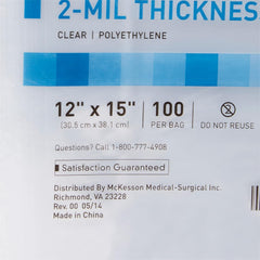 Reclosable Bag McKesson 12 X 15 Inch Polyethylene Clear Zipper Closure, Packaging Type- Case