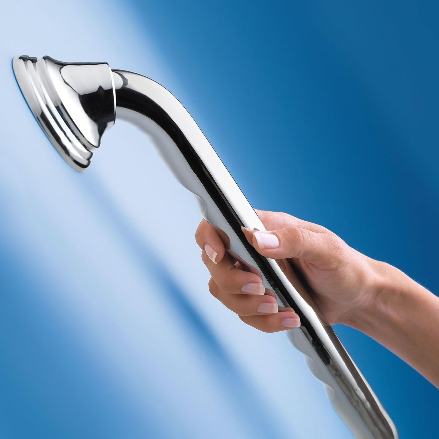 Moen Ultima Grab Bar  24  Chrome  W/curl Grip