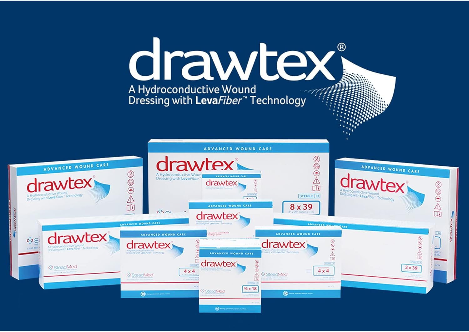 Hydroconductive Wound Dressing Drawtex 4 X 4 Inch Square,Packaging Type- Each
