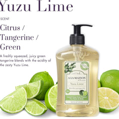 A La Maison De Provence Yuzu Lime Liquid Soap  - 1 Each - 16.9 Fz