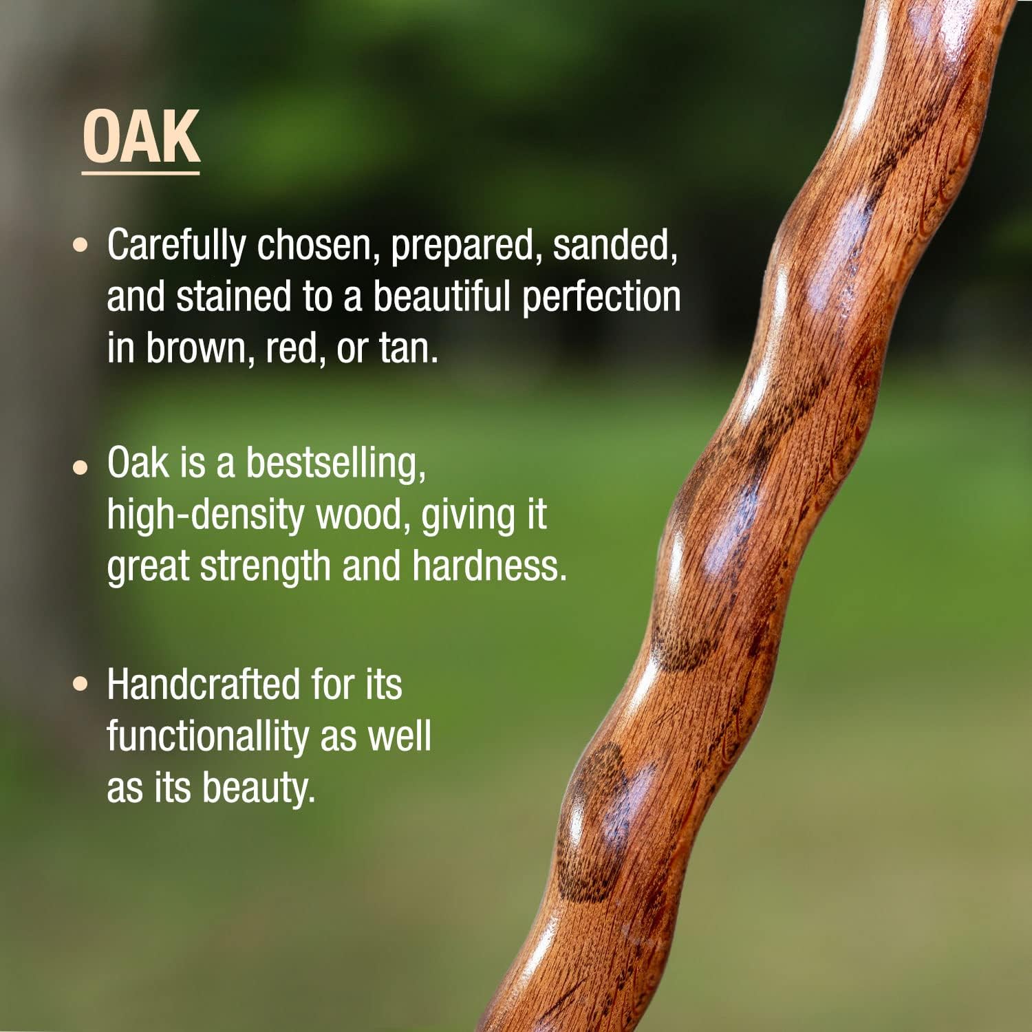 Walking Stick Brazos Twisted Fitness Walker Wood 58 Inch Height Red