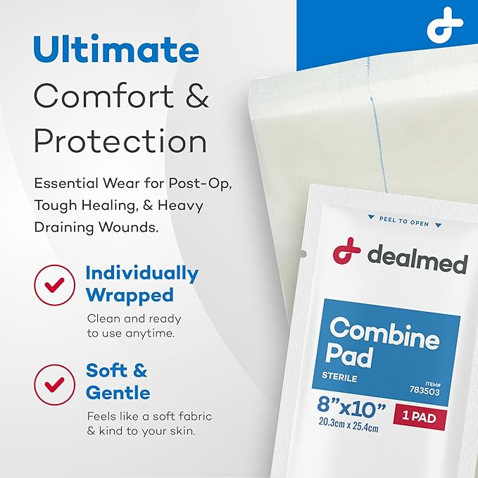 dermacea abdominal pad 8 x 10 inch dermacea abdominal pad mk566403ea