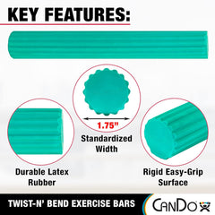 Cando Twist-n-bend Hand/wrist Exerciser  Green