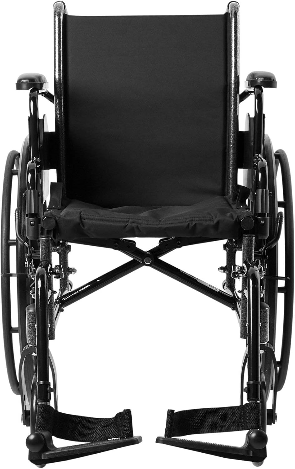 Lightweight Wheelchair McKesson Dual Axle Desk Length Arm Swing-Away Footrest Black Upholstery 16 Inch Seat Width Adult 300 lbs. Weight Capacity, Packaging Type- Each