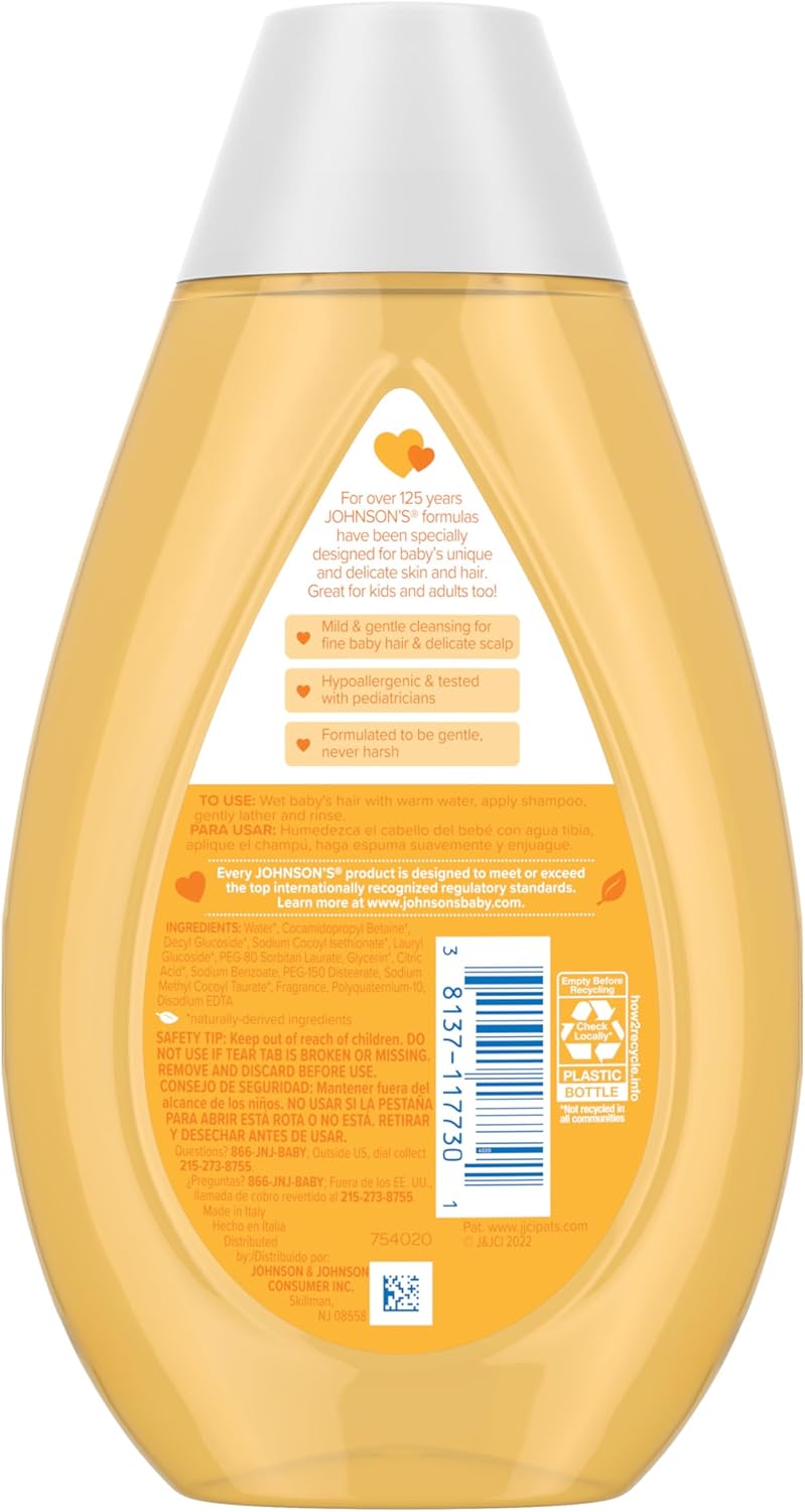 baby shampoo johnsons no more tears 13 6 oz flip top bottle scented packaging type case