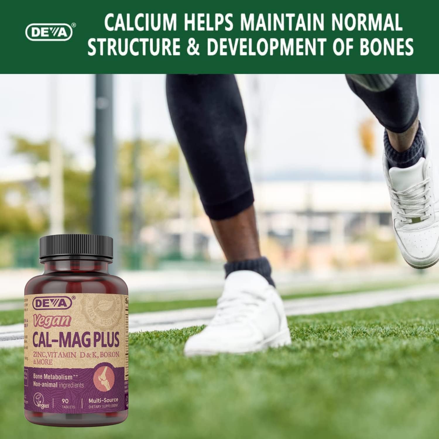 deva vegan vitamins cal mag plus 90 tablets