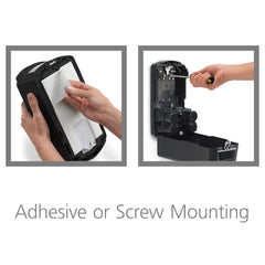 Soap Dispenser PROVON LTX-12 Brushed Chrome / Black Plastic Touch Free 1200 mL Wall Mount