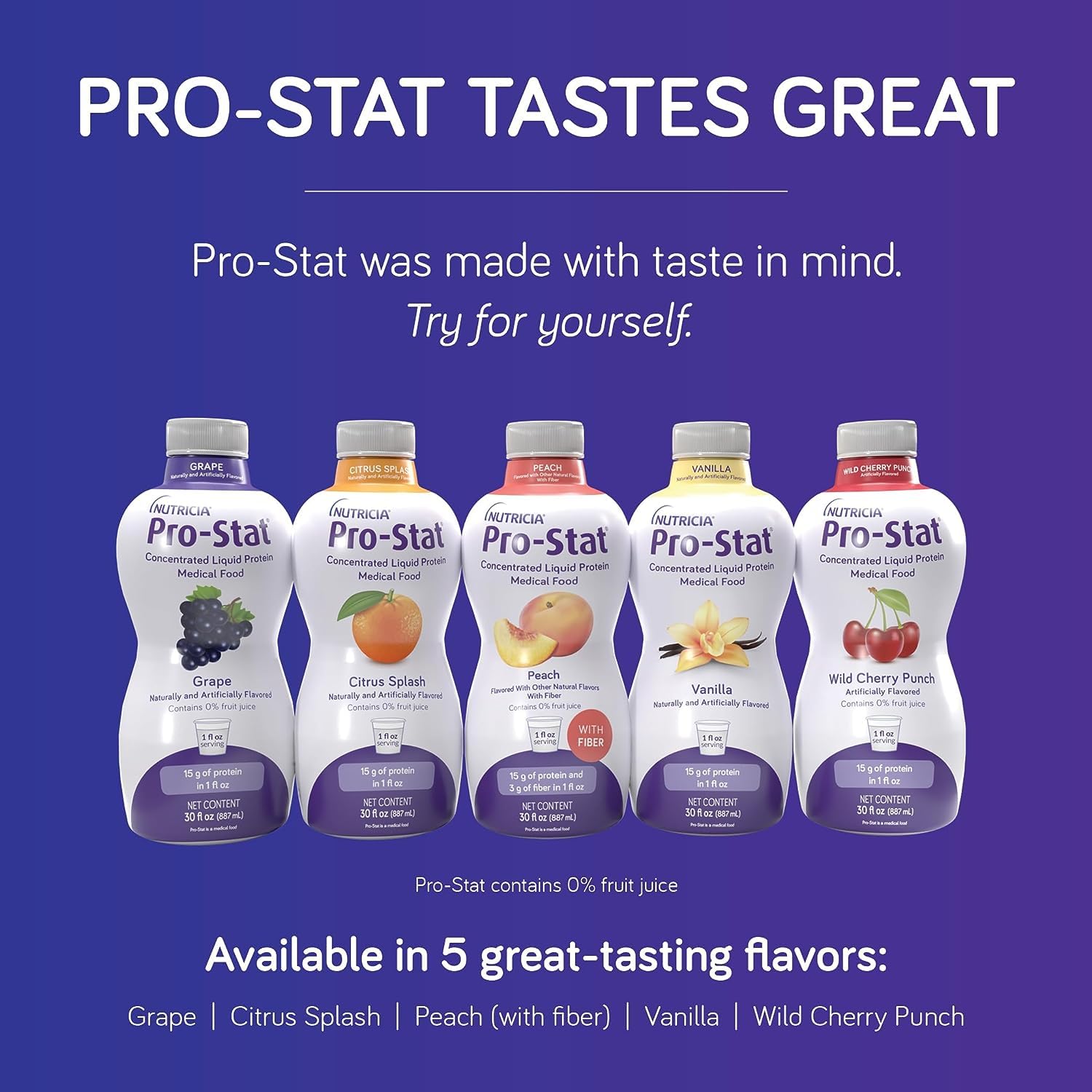 Oral Supplement Pro-Stat Vanilla Flavor Liquid 30 oz. Bottle, Packaging Type- Each