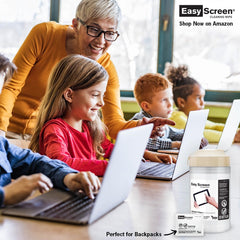 Easy Screen Surface Cleaner Premoistened Alcohol Based Manual Pull Wipe 70 Count Canister Alcohol Scent NonSterile, Packaging Type- Case