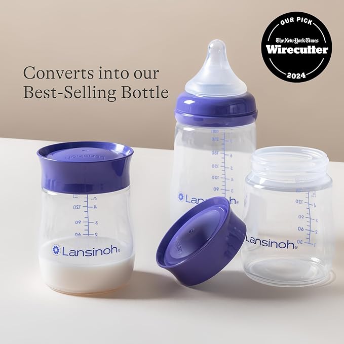 Breast Milk Collection Bottle Lansinoh 4 oz. Silicone,Packaging Type- Each