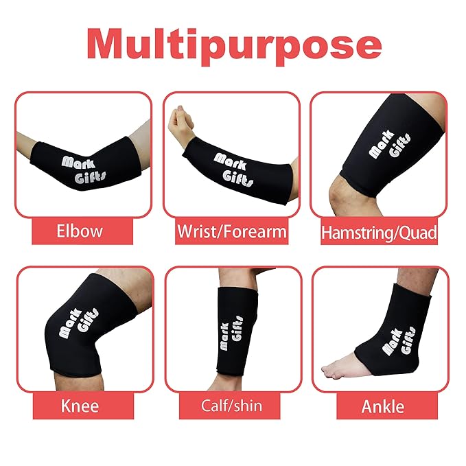 Elbow Ice Pack Hot & Cold Elbow Brace Gel Ice Wrap Compression Sleeve for Wrist Swelling Soreness Reduce Joint Pain Bruising
