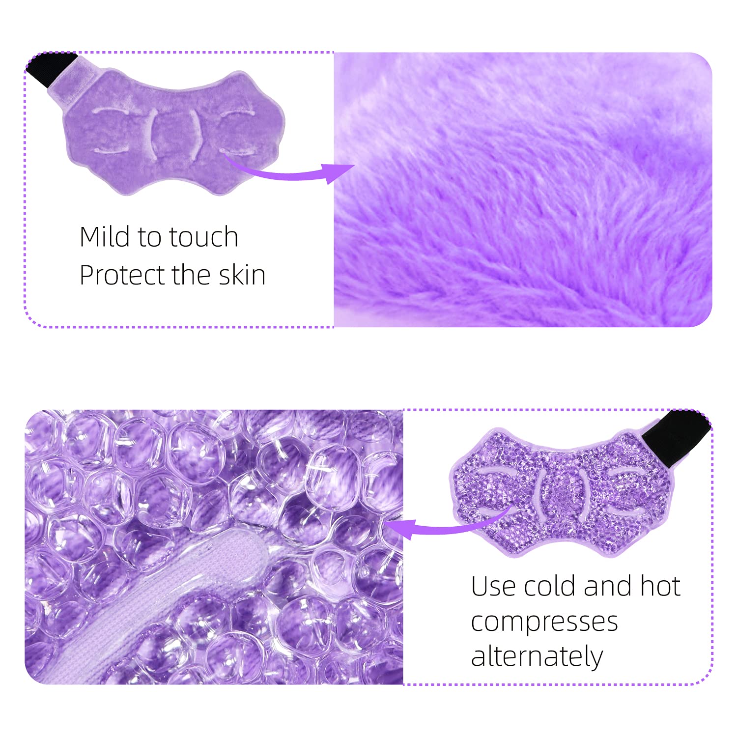 Wrist Knee Ankle Gel Pack Foot Hand Ice Therapy Wrap Reusable Hot Cold Compress Pad Cooling Bead Gel Pack For Injury Pain Relief