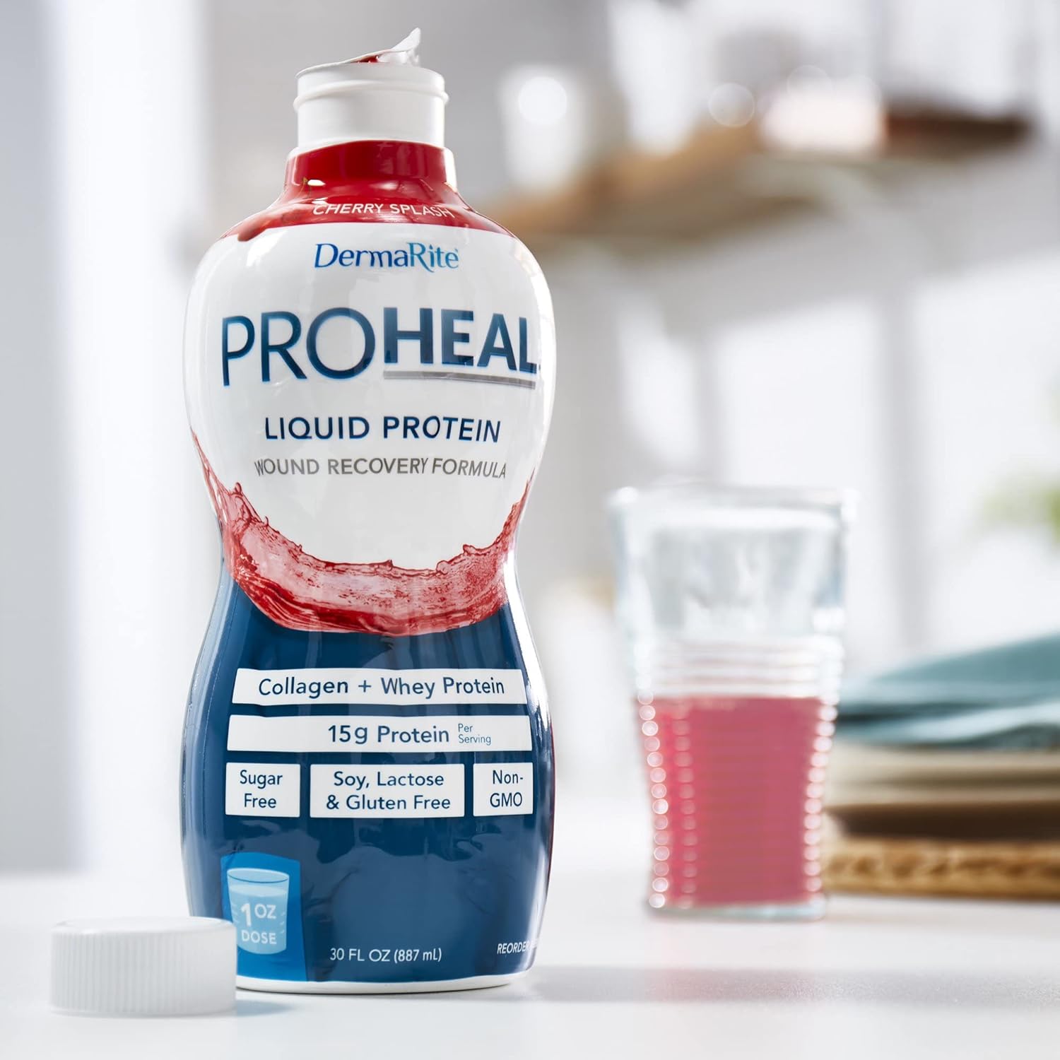 Oral Supplement ProHeal Cherry Splash Flavor Liquid 30 oz. Bottle