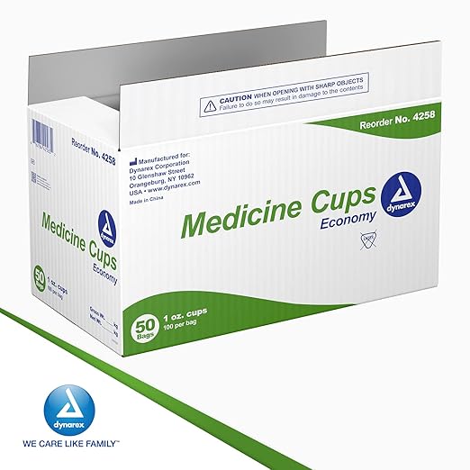 Medicine Cup Economy 1 oz. Clear Plastic Disposable NonSterile, Packaging Type- Case