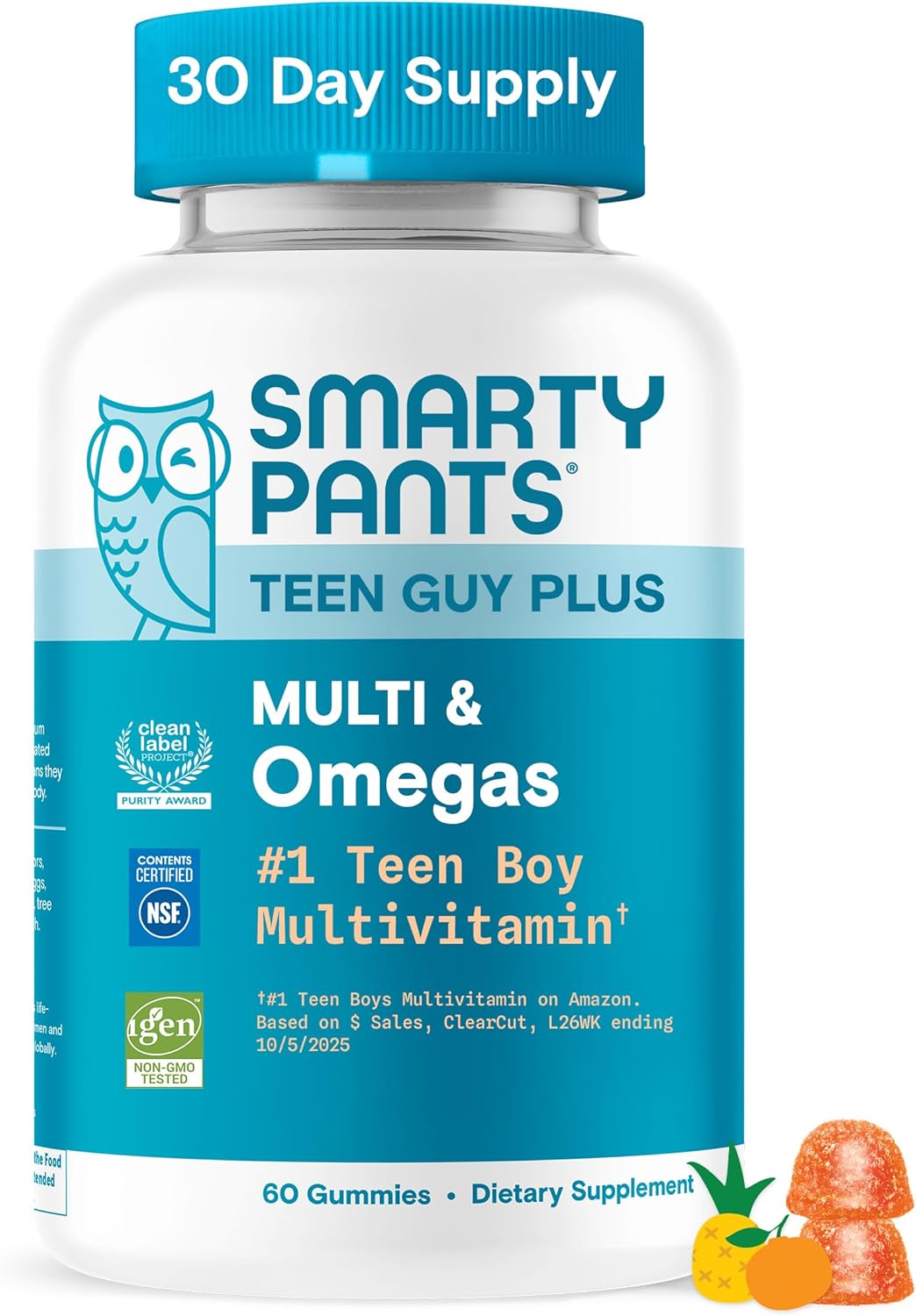 Smartypants Gummy Multivitamin -teen Guy Complete -60 Count
