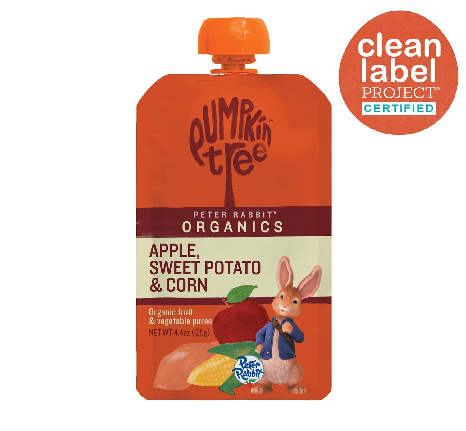 Peter Rabbit Organics Veggie Snacks - Sweet Potato Corn And Apple - Case Of 10 - 4.4 Oz.