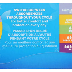 tampon tampax pearl light regular super absorbency plastic applicator individually wrapped packaging type box