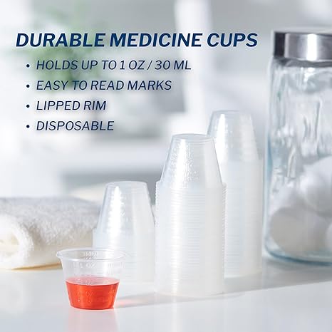 Medicine Cup 1 oz. Clear Plastic Disposable NonSterile, Packaging Type- Case