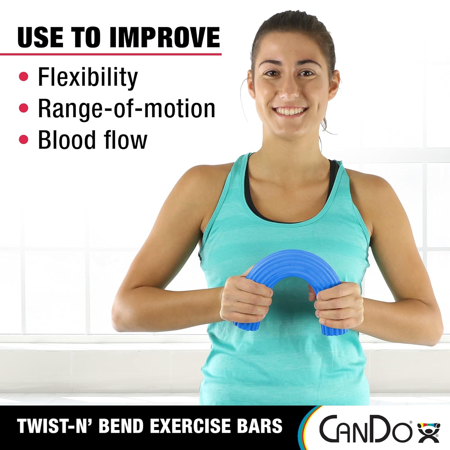 Cando Twist-n-bend Hand/wrist Exerciser  Blue