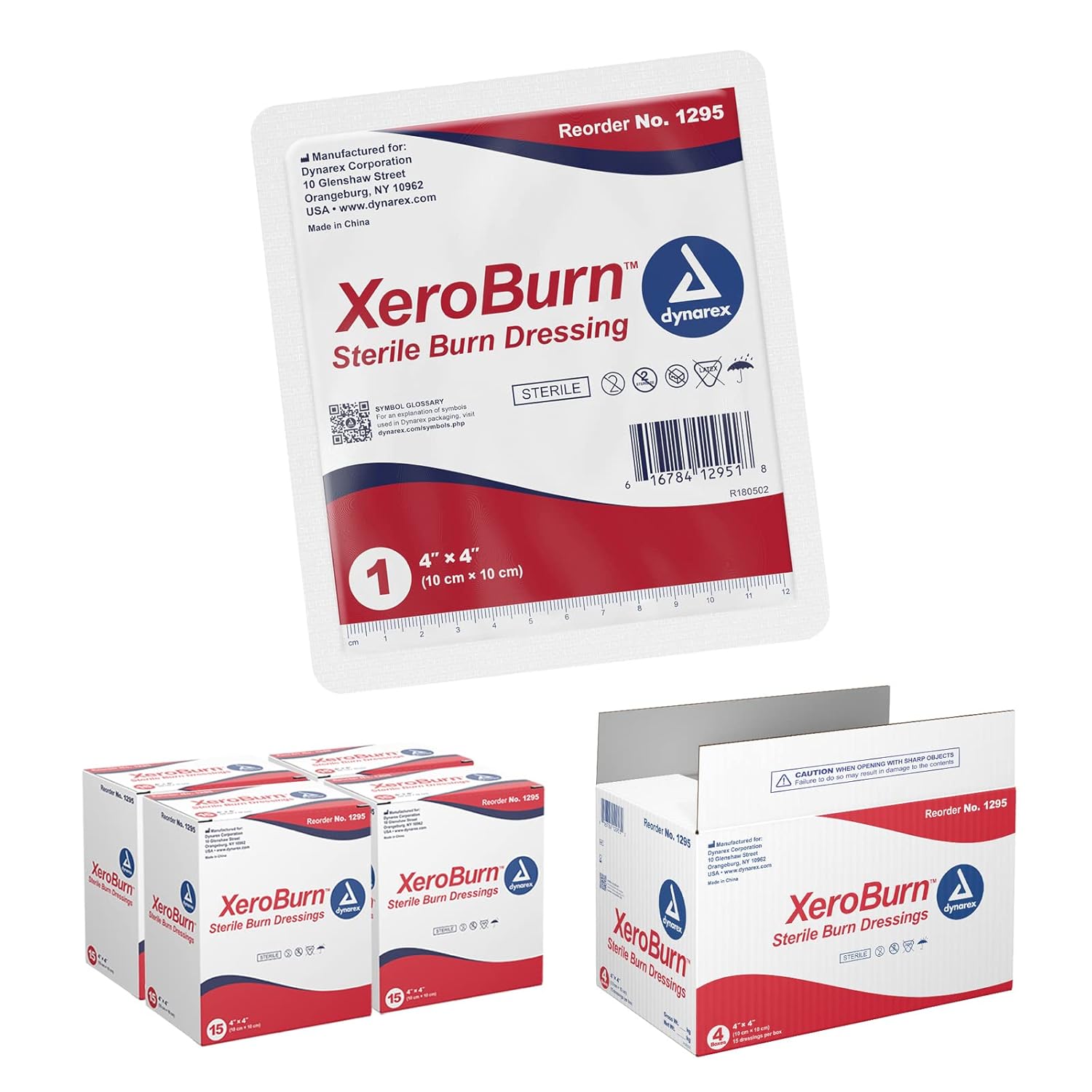 dynarex dynasafety xeroburn™ burn dressing