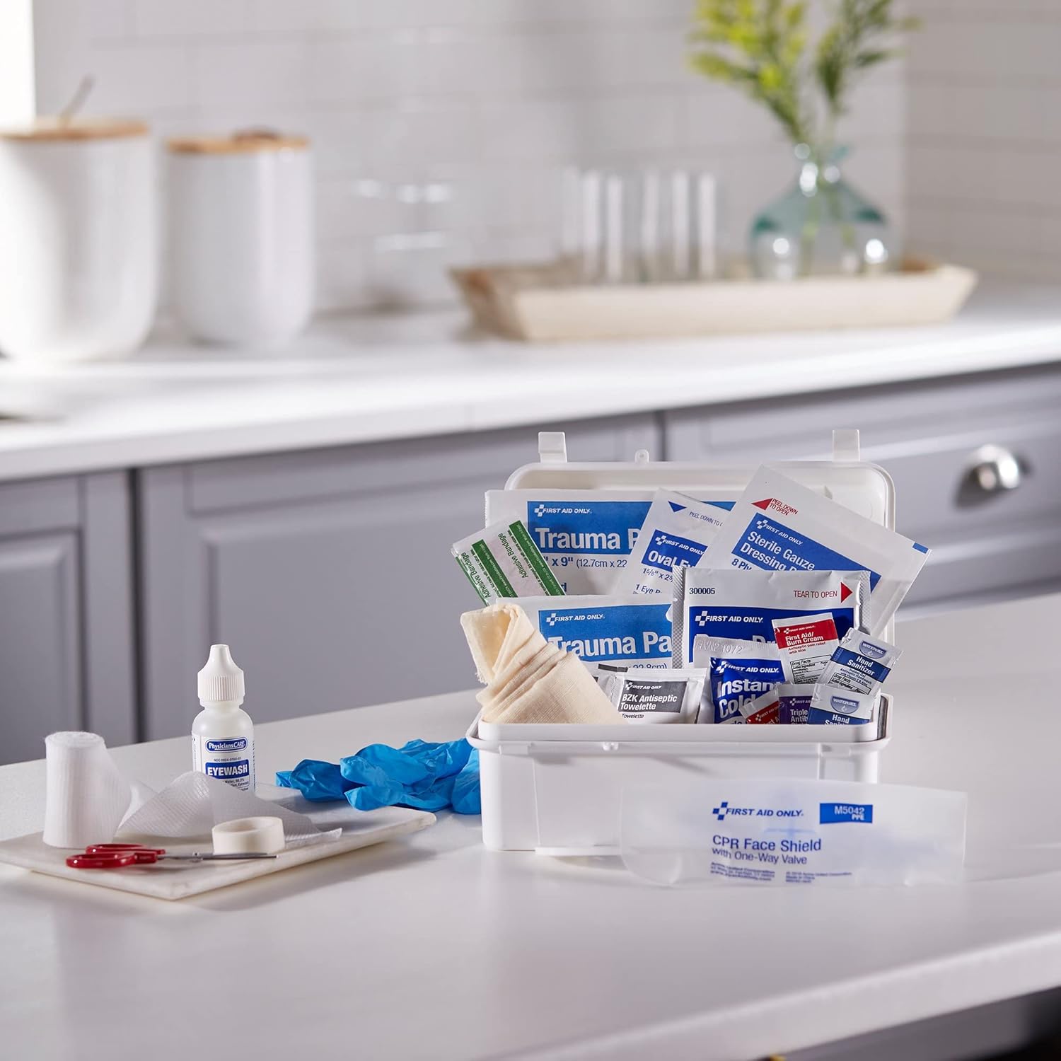 First Aid Kit McKesson 10 Person Plastic Case