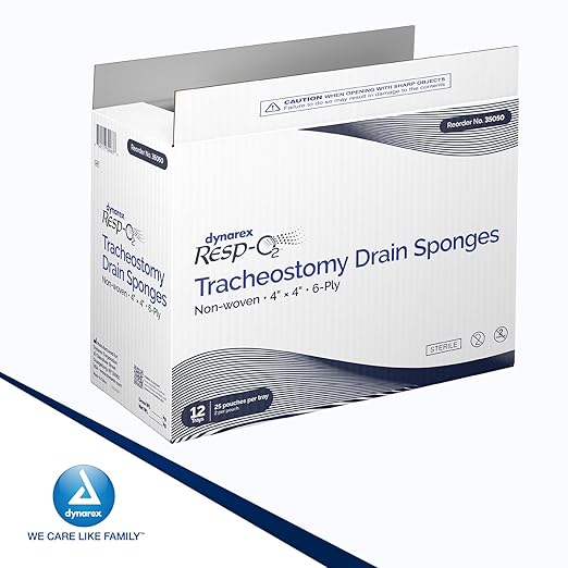 Tracheostomy Drain Sponges, Non-Woven