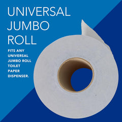 Toilet Tissue Scott Essential 100% Recycled Fiber JRT White 2-Ply Jumbo Size Cored Roll Continuous Sheet 3-11/20 Inch X 1000 Foot, Packaging Type- Case