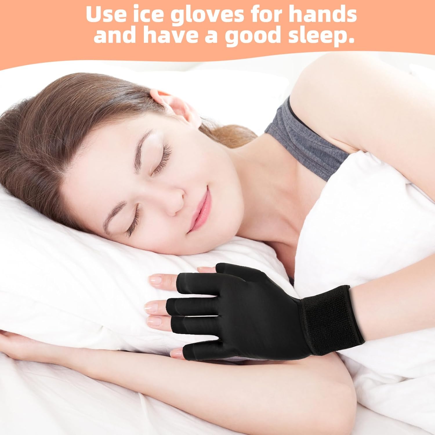 Hot & Cold Compress Glove Finger Wrist Sprain Swelling Cold Therapy Gloves Relief for Hands and Fingers in Cases of Stiff Joints