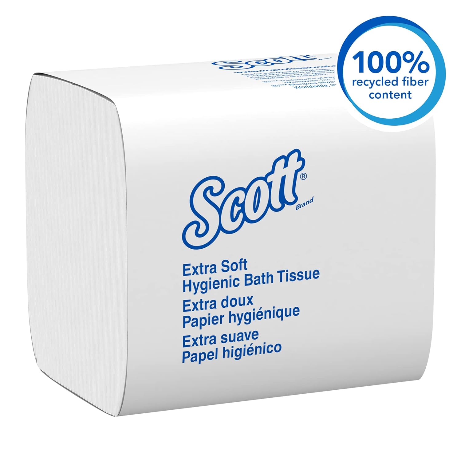 Toilet Tissue Scott Control HBT White 2-Ply Standard Size Folded 250 Sheets 4-1/2 X 8-1/10 Inch, Packaging Type- Case