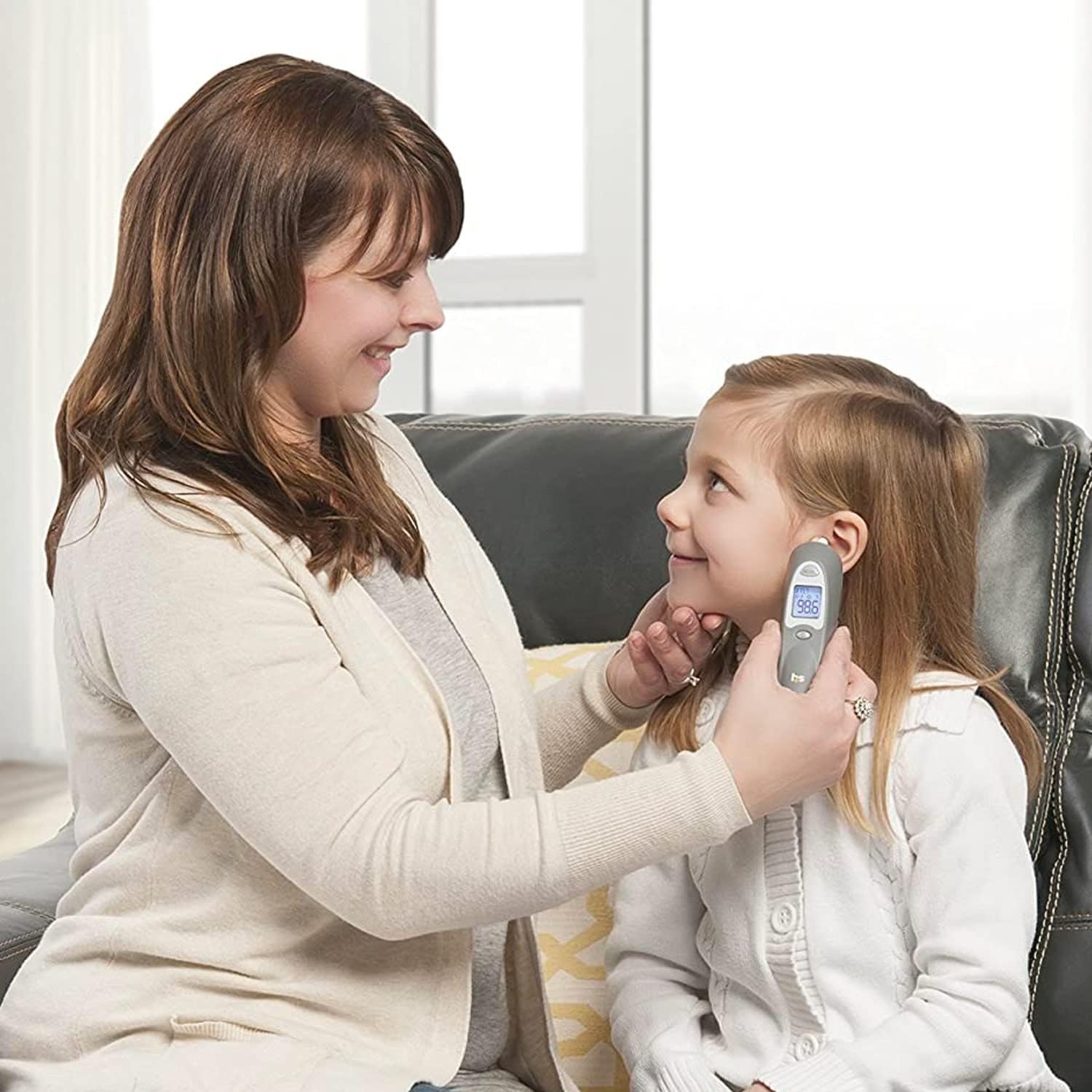 Tympanic Ear Thermometer HealthSmart Ear Probe Handheld,Packaging Type- Each
