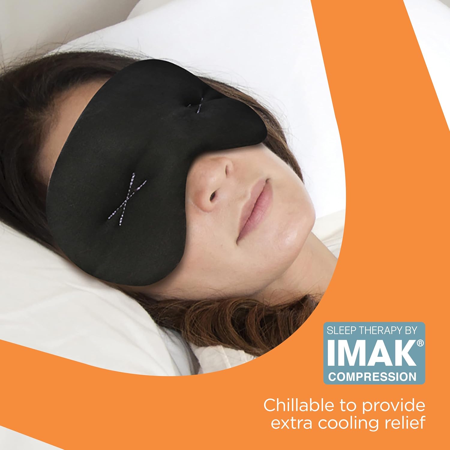 Imak Eye Pillow Mask Black/ Universal