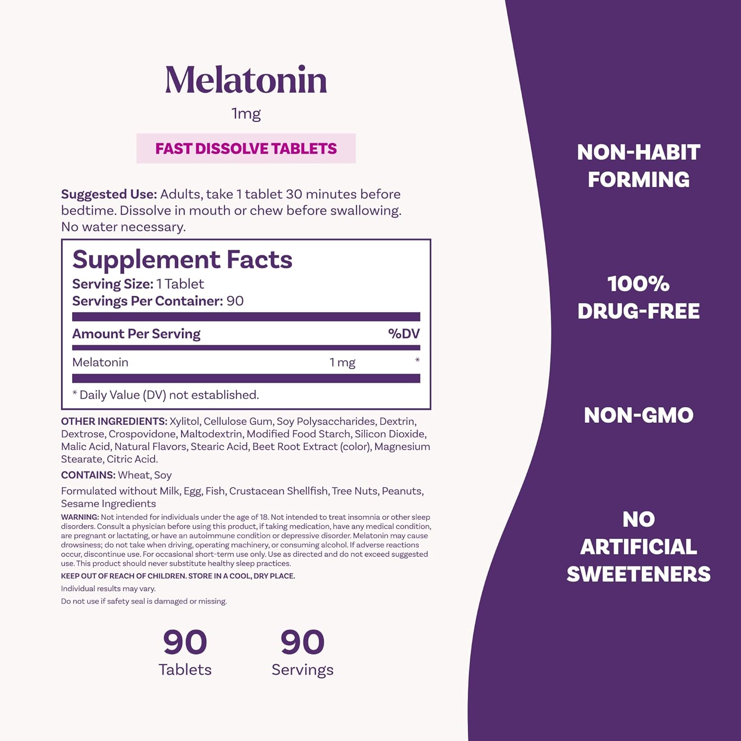 Natrol Melatonin Time Release - 1 Mg - 90 Tablets