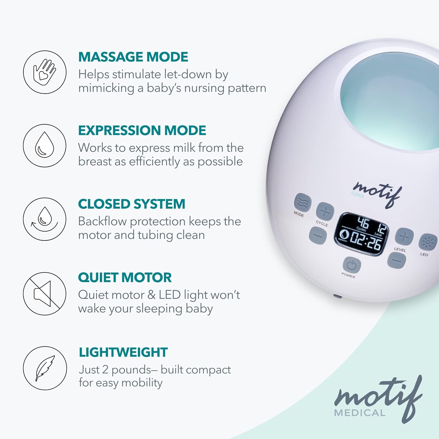 double electric breast pump kit luna