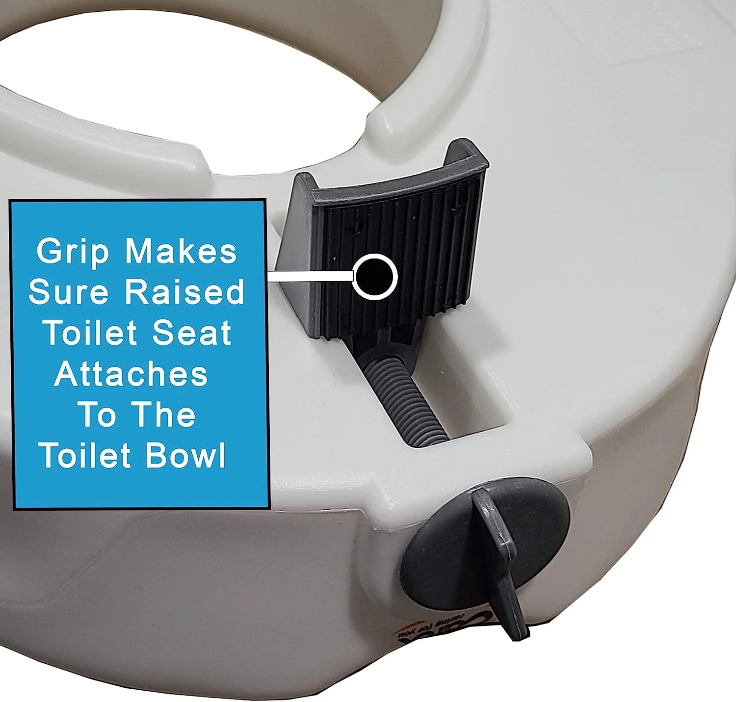 Carex Classics Raised Toilet Seat with Armrests