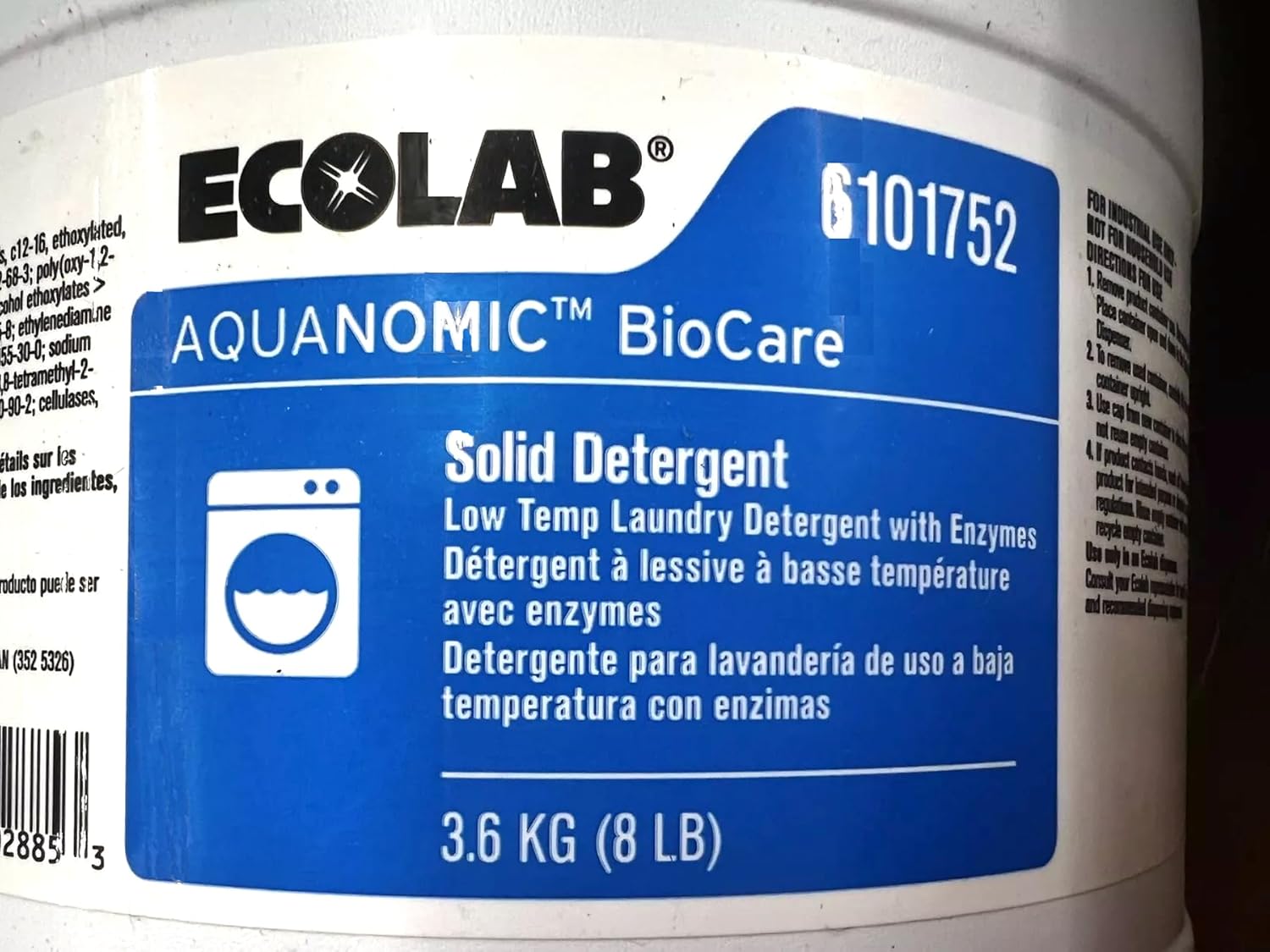 Laundry Detergent Aquanomic BioCare 8 lbs. Bottle Capsule Scented, Packaging Type- Case