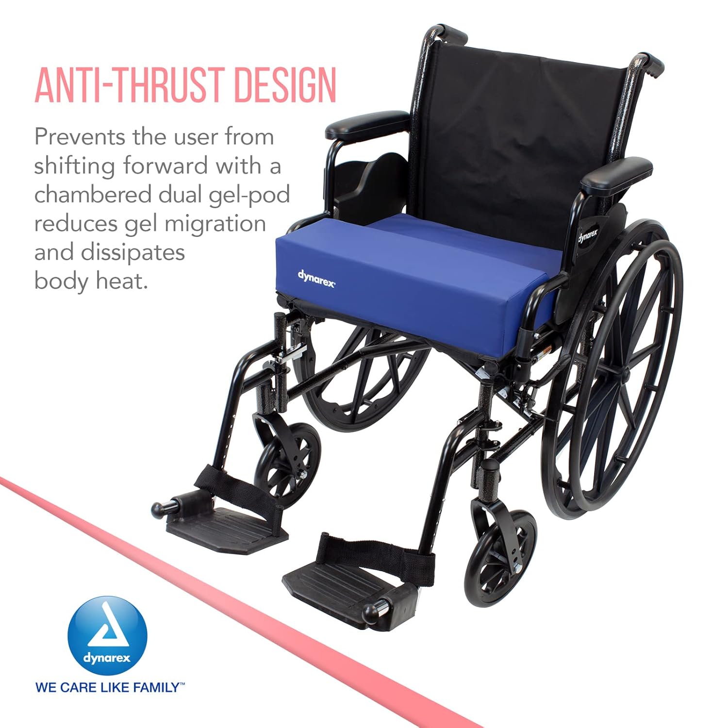 Dynarex Anti-Thrust Wedge Gel Foam Cushion