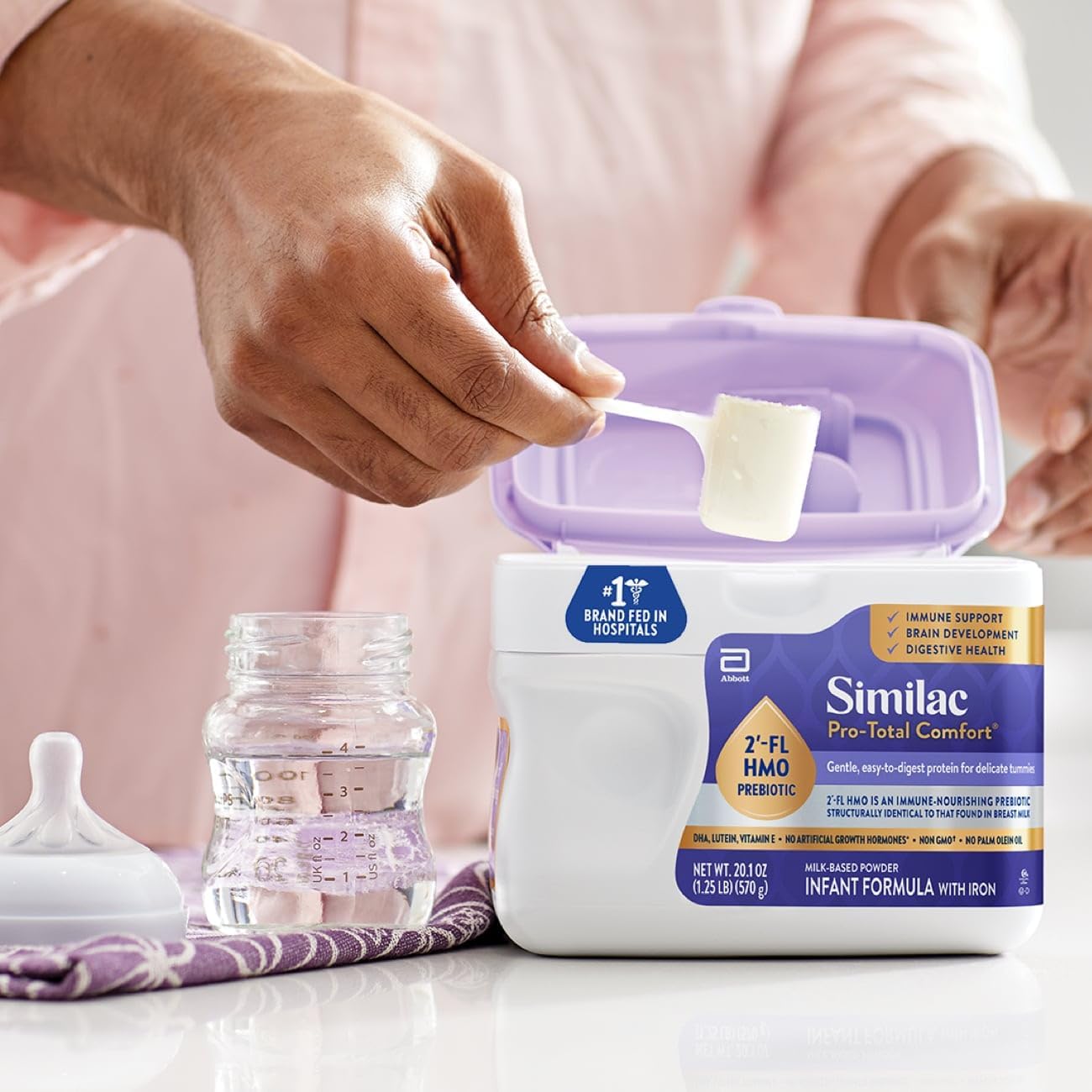 Infant Formula Similac Pro-Total Comfort Unflavored 20.1 oz. Canister Powder Iron Lactose Sensitivity