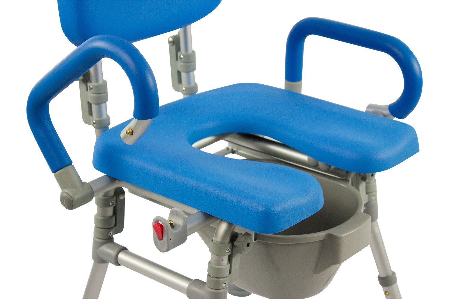 UltraCommode™ Foldable Commode and Shower Chair, Soft, Warm, Padded, Portable and Foldable XL Toilet Seat with Open Front