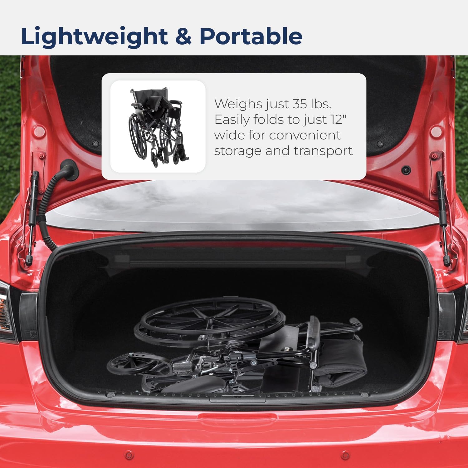Lightweight Wheelchair drive Cruiser III Dual Axle Full Length Arm Elevating Legrest Black Upholstery 20 Inch Seat Width Adult 350 lbs. Weight Capacity, Packaging Type- Each