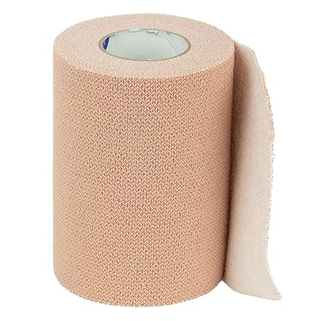 Hartmann AC-tape Plus Athletic Tape – Tan Cotton High-Adhesion Elastic, 3 in x 5 yd, Box of 4 | HCPCS A6449