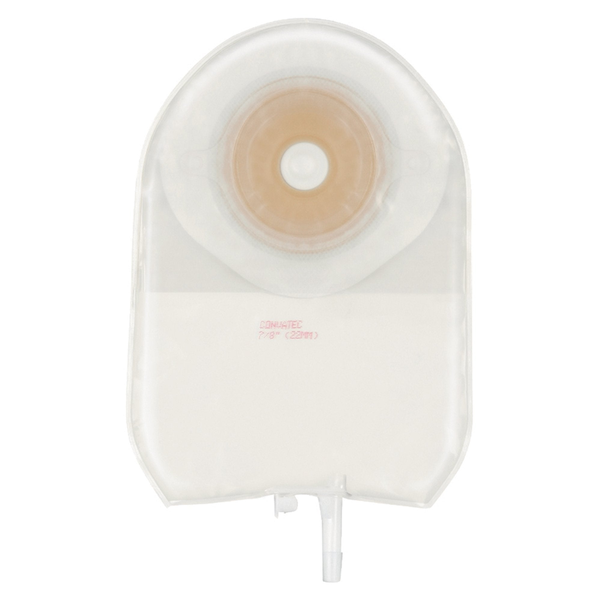 Urostomy Pouch ActiveLife One-Piece System 9 Inch Length Convex, Pre-Cut 1/2 Inch Stoma Drainable