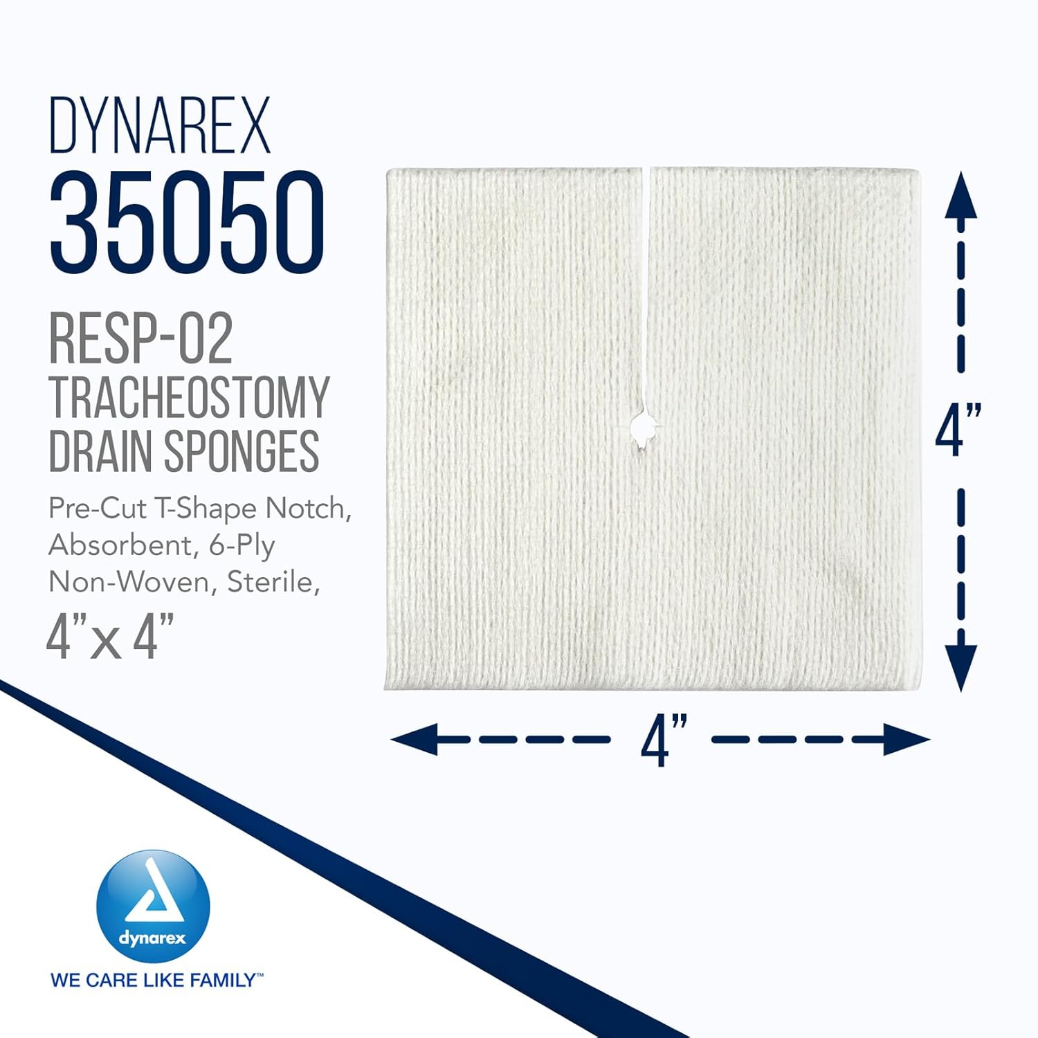 Dynarex Tracheostomy Sponges